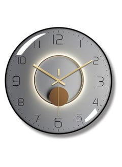 11.8 Inch Silent Non-Ticking Rustic Wall Clock, Roman Numerals, Wooden Round Home Decorative Wall Clock, Battery Operated, Indoor Vintage French Clock
