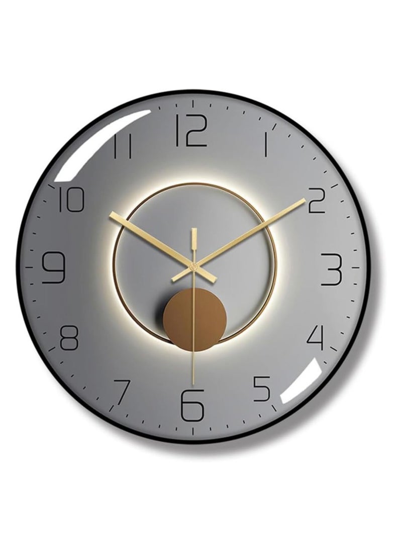 Zaros - 11.8 Inch Silent Non-Ticking Rustic Wall Clock, Roman Numerals, Wooden Round Home Decorative Wall Clock, Battery Operated, Indoor Vintage French Clock - Image 1