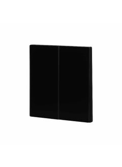 Donmarco 2 Gang 2 Way Light Switch – Ultra Thin Premium Plastic Material, Modern & Durable, Fire-Resistant Electric Switch, 15-Year Warranty, Wall Switch for Home and Office (Matt Black)  - Image 3