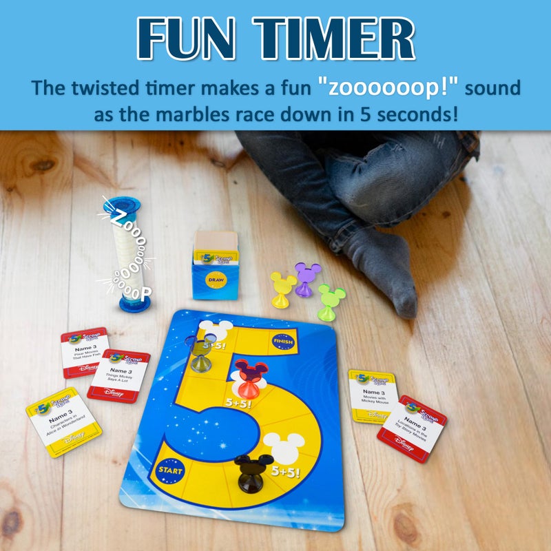 5 Second Rule Disney Edition — Fun Family Game About Your Favorite Disney Characters — Ages 6+ - Image 5