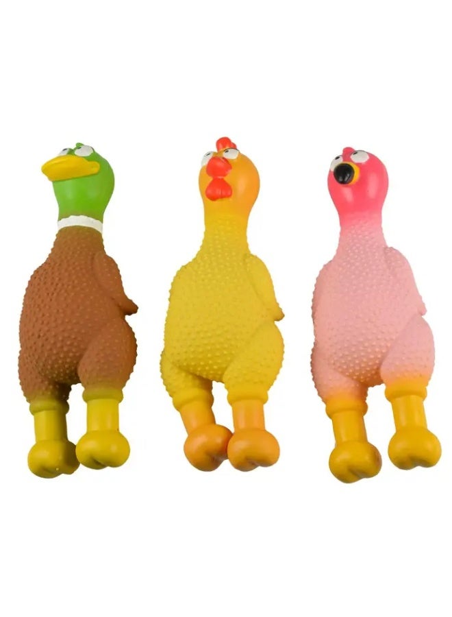 Duvo + Duvo+ Latex Bird Dog Toy With Bumps – 8x23x7cm - Image 1
