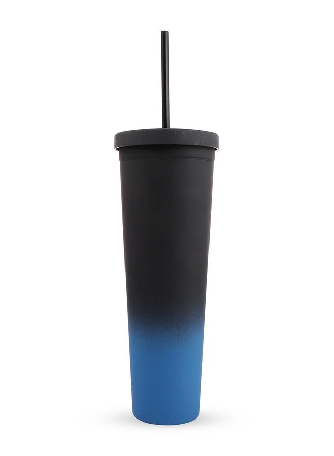 HAMSTER LONDON Ombre Black Sipper | Stylish & Holographic Design | Portable, Durable, and Spill-Proof | 750ml Capacity for School, Office, Travel, and Gym - Image 1
