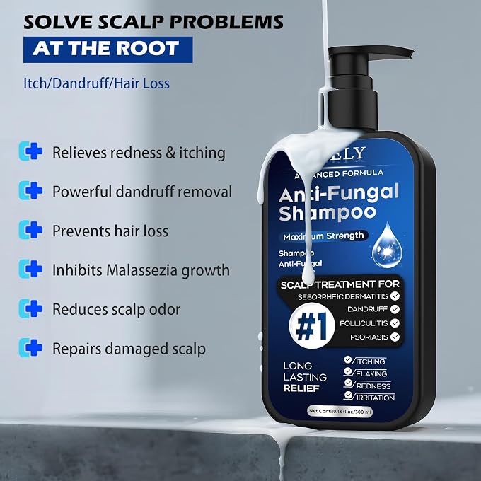 STRBOXONG Antifungal Shampoo for Seborrheic Dermatitis, Folliculitis Fresh - Image 3
