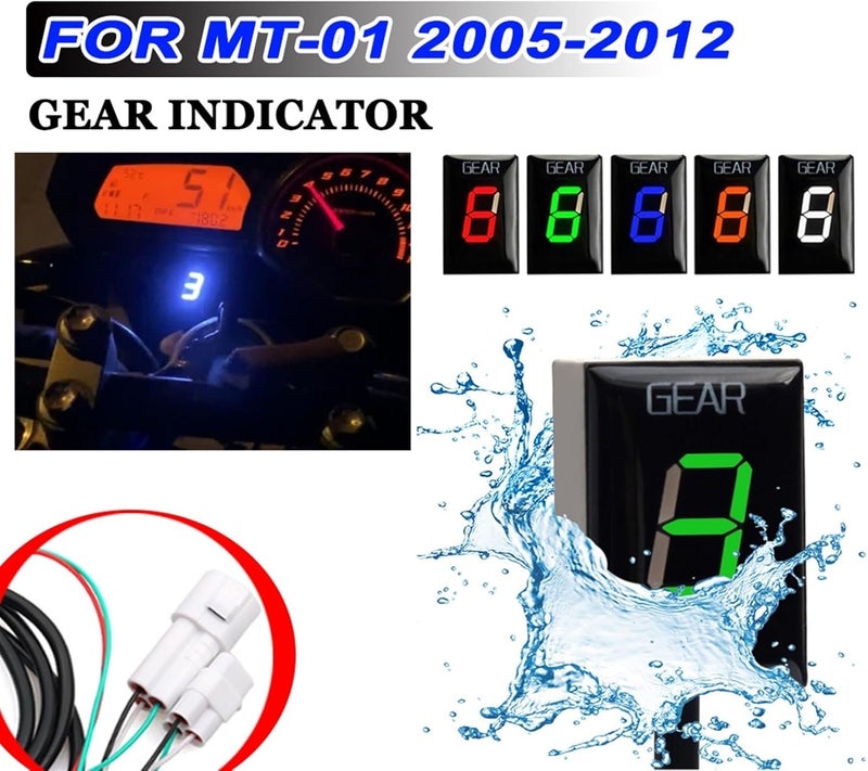 Wivplex Motorcycle Gear Display Indicator for Yamaha MT-01 - Image 4