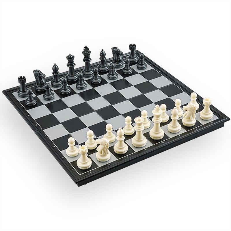 Magnetic Chess Set Foldable Felted Chess Game Board Set Portable Travel Outdoor Gift Toy - Image 1