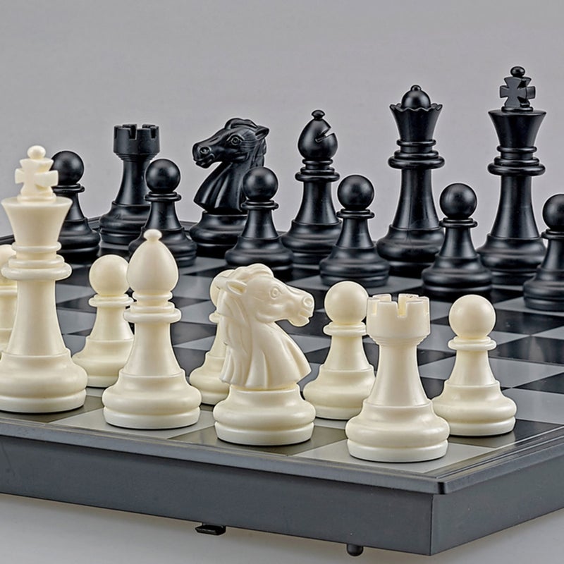 Magnetic Chess Set Foldable Felted Chess Game Board Set Portable Travel Outdoor Gift Toy - Image 5