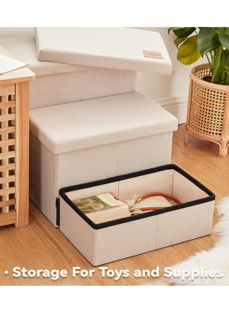 A.M Pet Stairs for Dogs and Cats, 2 Steps Dog Stairs, Non-Slip Dog Stairs for Small Dogs, Foldable with Storage Space for Dogs, Cats, Dogs - Image 4