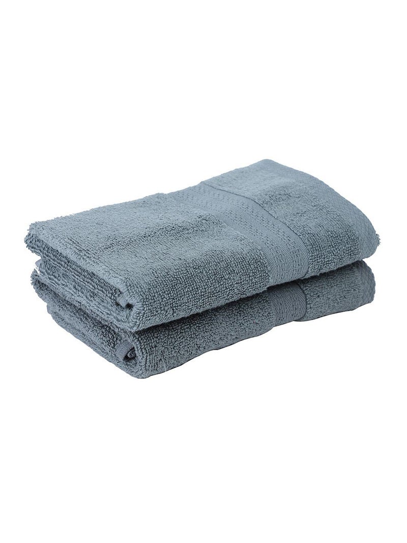 BIANCA Ultra Soft Zero Twist 100% Cotton Towel (Aerocore Tech) -4pc Hand Towel (Paradiso) - Super Absorbent, Fluffy, AeroCore Organic Technology - for Men, Women, Gym, Kitchen Solid-Grey - Image 5