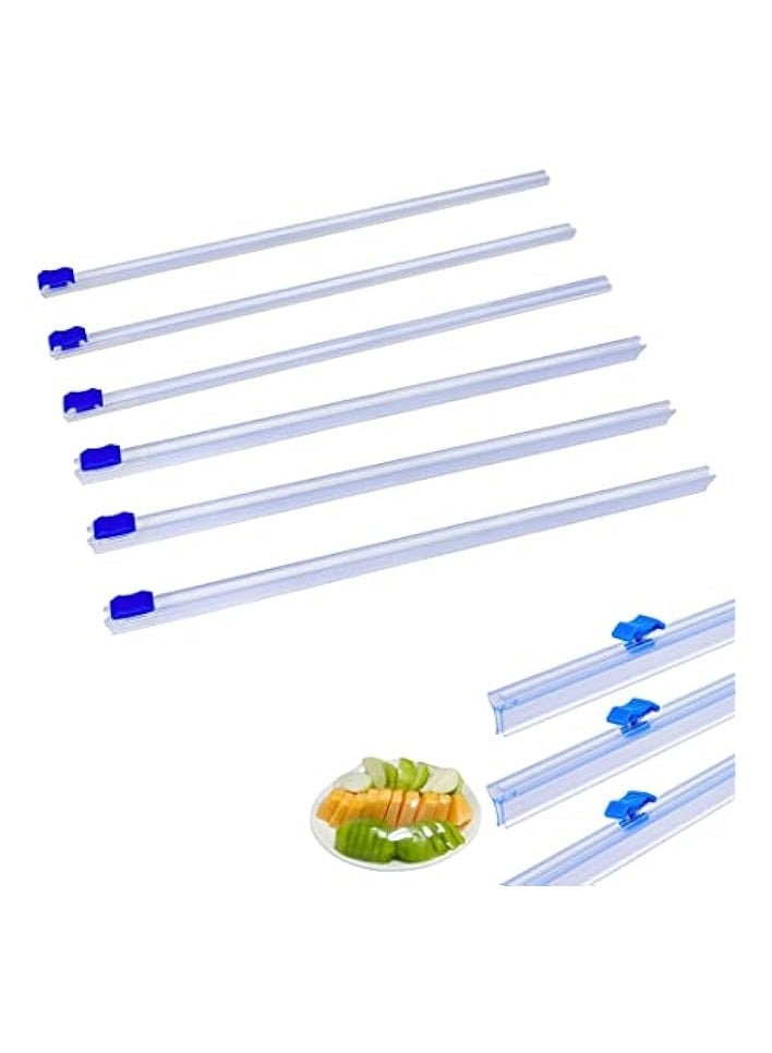 erorex Plastic Wrap Cutter, Aluminum Foil and Wax Paper Dispenser, Self Adhesive Two Way Sliding Tool for Aluminum Foil Paper, Replacements for 12.5 Inches Plastic Food Wrap Cutter 6 pcs - Image 1
