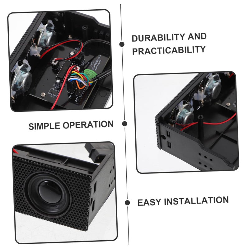 Black Computer Case Front Panel Stereo Speaker Easy Installation - Image 5