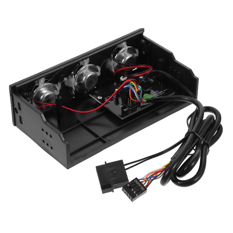 Black Computer Case Front Panel Stereo Speaker Easy Installation - Image 2