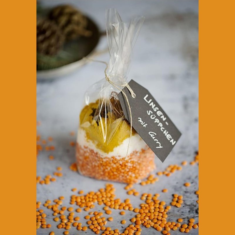 Morepack أكياس سيلوفان ذات قاع مسطح، 100 قطعة 6x2x10 بوصة أكياس سيلوفان شفافة مع 100 رباط ملتوي (بدون جوانب جانبية) - Image 3