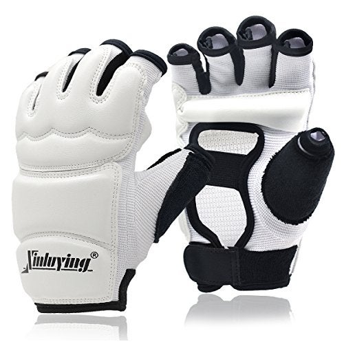 Xinluying Punch Bag Taekwondo Karate Gloves for Sparring Martial Arts Boxing Training Fingerless Women Kids - Image 1