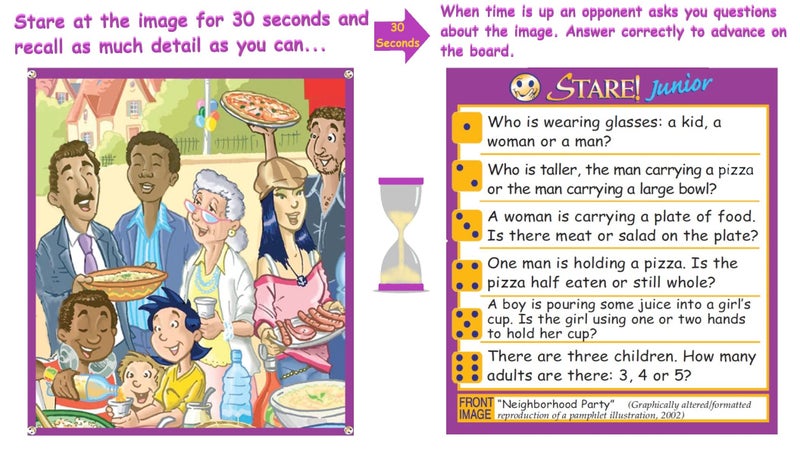 Game Development Group Stare Junior - Kids Have a Blast in This Award-Winning Board Game of Memory & Observation - Family Game Night Fun - Ages 6 & up - Image 3