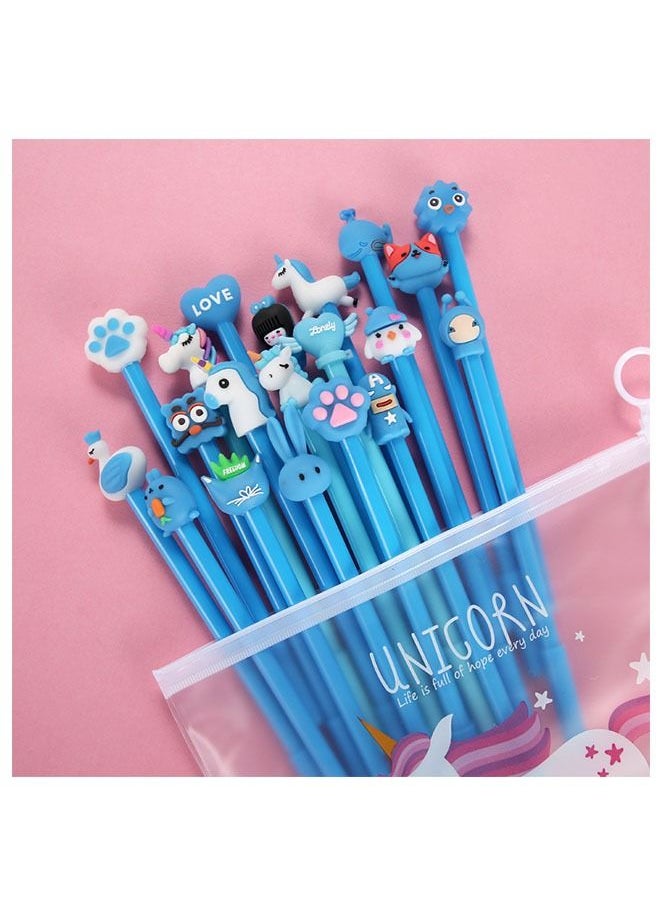 ZCM-HAPPY - 20pcs Cute Cartoon Gel Pen Set 0.5mm Refill Suitable for Children's Birthday Gifts School Prizes Student Gifts - Image 1