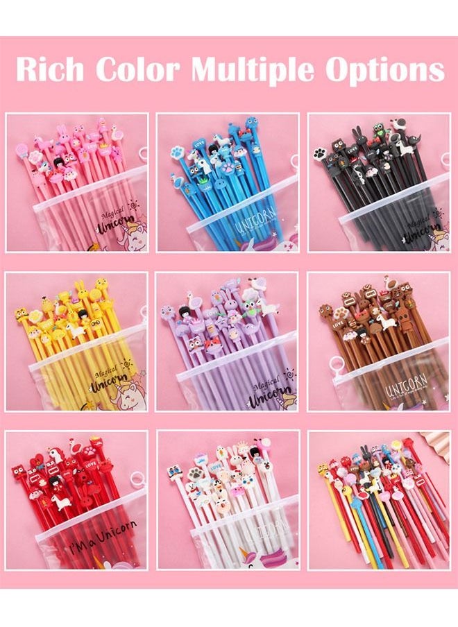 ZCM-HAPPY - 20pcs Cute Cartoon Gel Pen Set 0.5mm Refill Suitable for Children's Birthday Gifts School Prizes Student Gifts - Image 1