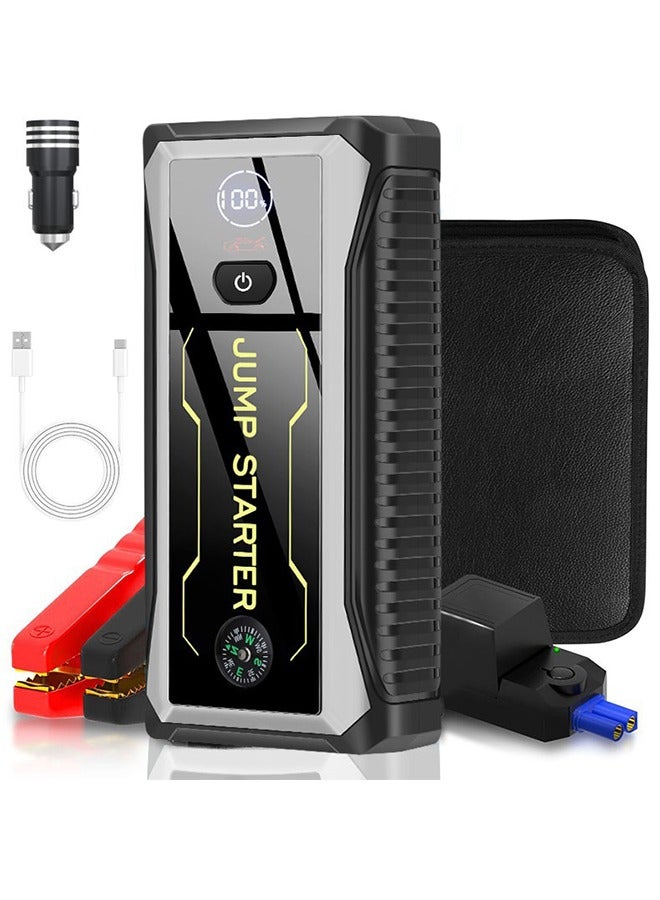 Generic Car Jump Starter, 1600A Jump Starter Battery Pack for Up to 6.0L Gas and 4.0L Diesel Engines, 12V Portable Jump Box with LCD Display, 3 Modes Flashlight and Protective Carrying Case  - Image 1