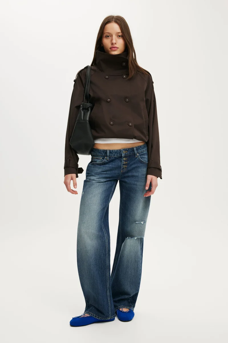 Cotton On  Porter Cropped Trench for Women | Best Price UAE