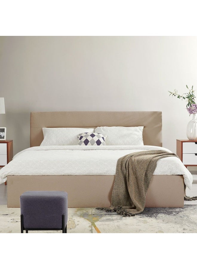 DANUBE HOME Hendrix W180 x L200 King Bed Strong Sturdy Modern Design Wooden Bed Frame Furniture Quiet And Comfortable Bed With Hydraulic storage - Taupe  - Image 1
