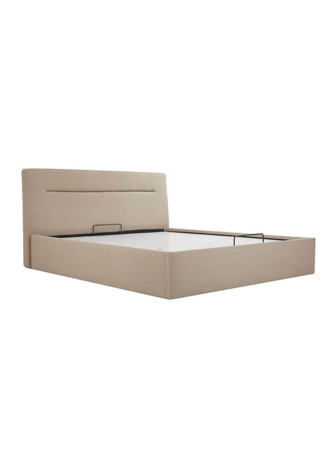 DANUBE HOME Hendrix W180 x L200 King Bed Strong Sturdy Modern Design Wooden Bed Frame Furniture Quiet And Comfortable Bed With Hydraulic storage - Taupe  - Image 3