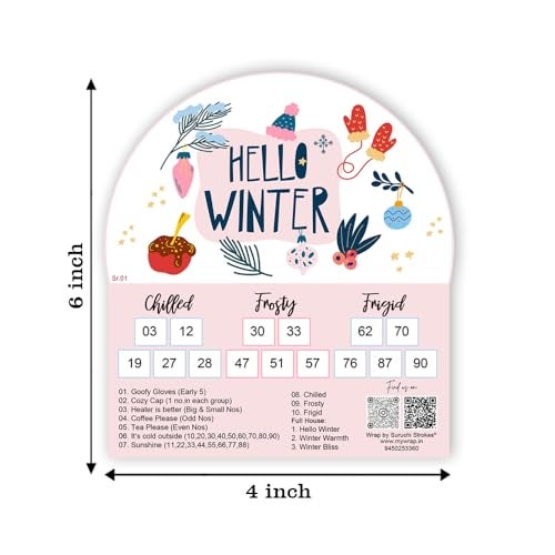 Suruchi Strokes Winter Theme Tambola Tickets, New Housie for Kitty Party, Friends Family get-Together (20 Tickets) - Image 2