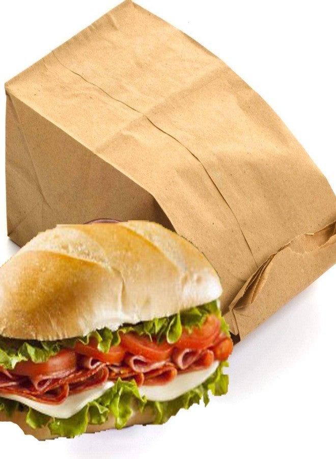 Pizety Brown Paper Bags 4 lb - 500 Pack Kraft Paper Lunch Bags, Recyclable & Biodegradable, Durable 4 Pound Sacks for Sandwiches, Snacks, Crafts, Retail, Party Use - Bulk - Image 4
