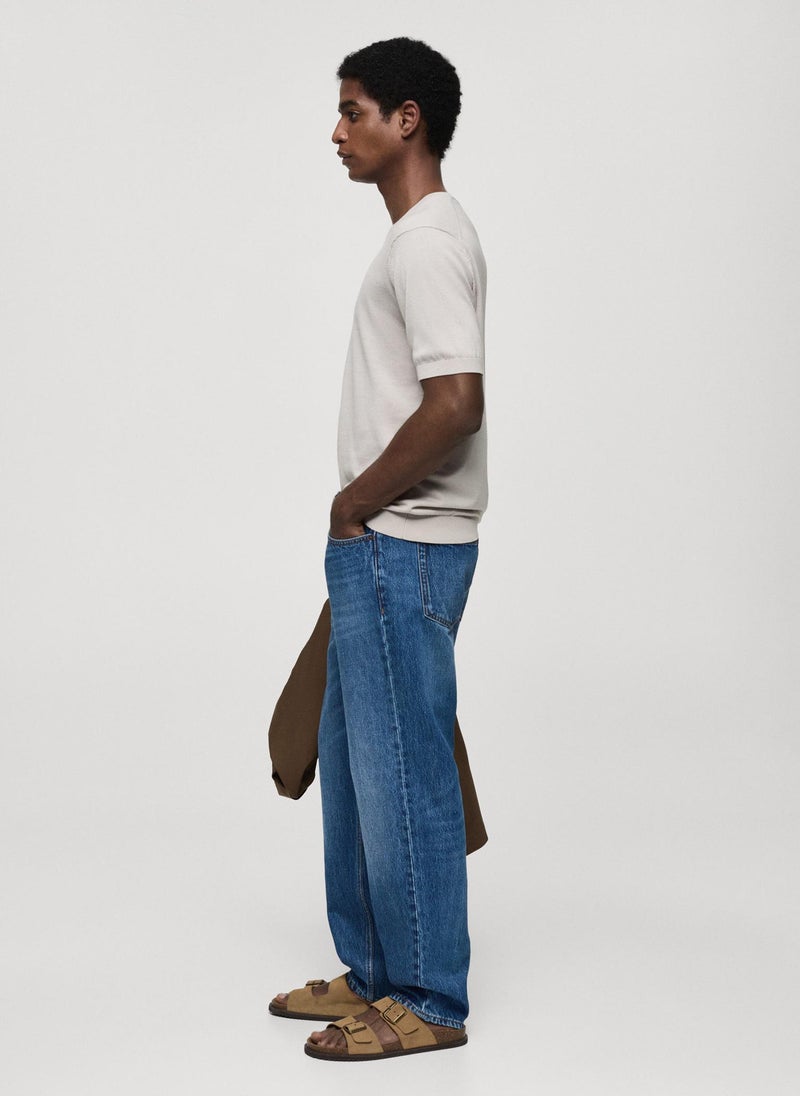 Mango Man Bob Straight Fit Jeans  - Image 3