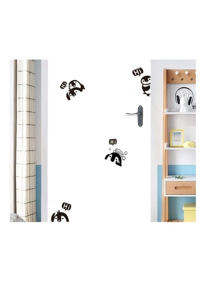 Adam Victor Removable Switch Stickers 4 Cute Penguins Cartoon Wall Sticker Light Switch Decor Decals Family Diy Decor Art Stickers Home Decor Wall For Kids Bedroom Office Home Decoration  - Image 4