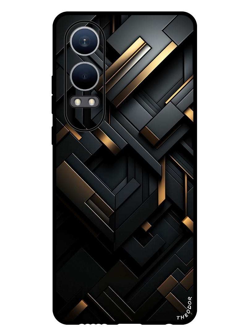 Theodor غطاء واقي مضاد للخدش ومقاوم للصدمات لهاتف OnePlus Nord CE4 Lite باللون الأسود دورادو - Image 1