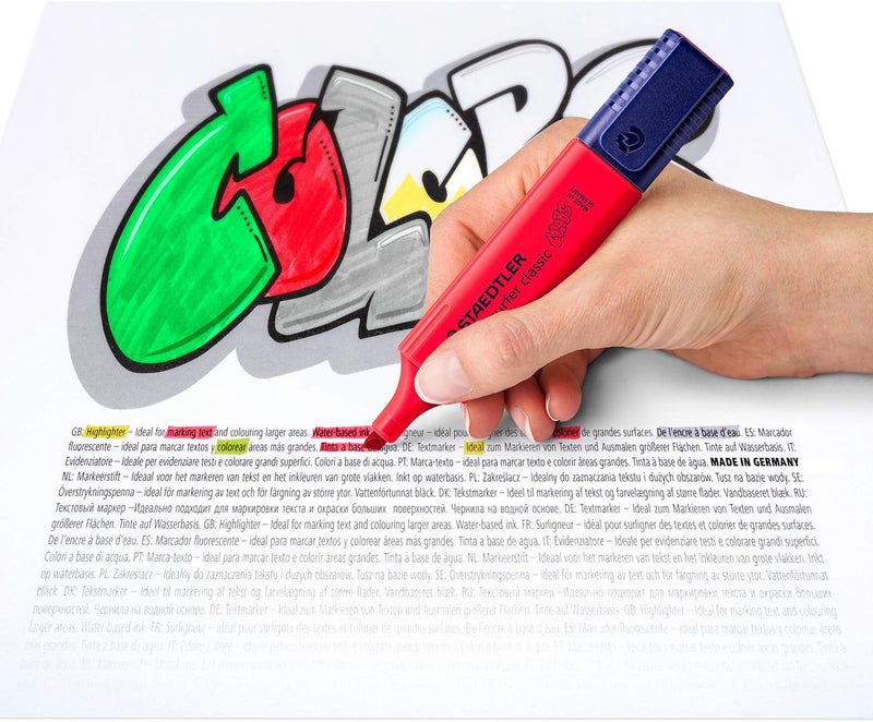 STAEDTLER Textsurfer Classic Highlighter Set - Magenta Pack of 10 - Image 3