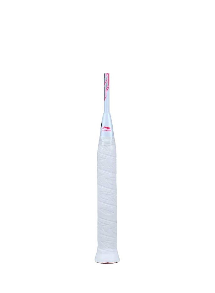 LiNing Li-Ning TecTonic 7 Instinct Carbon Fibre Badminton Racket Unstrung (White/Blue/Pink) - Image 5