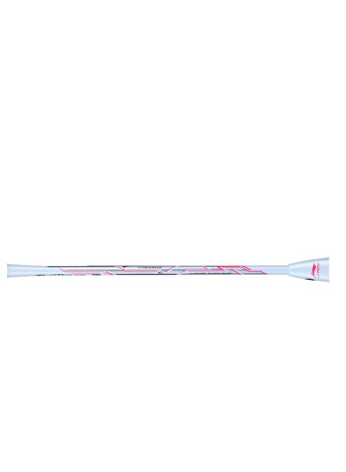 LiNing Li-Ning TecTonic 7 Instinct Carbon Fibre Badminton Racket Unstrung (White/Blue/Pink) - Image 4