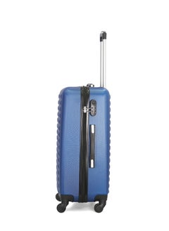GIORDANO 3-Piece ABS Hardside Spinner Iron Rod Luggage Trolley Set With TSA Lock 20/24/28 Inch Blue  - Image 3