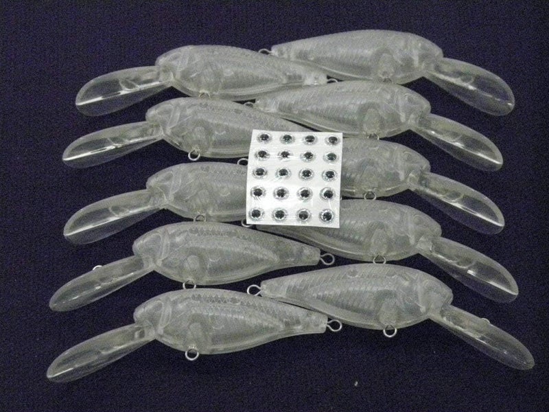 wLure 10 Blank Unpainted Minnow Crankbait Topwater Lipless Jerkbait Fishing Lures - Image 2