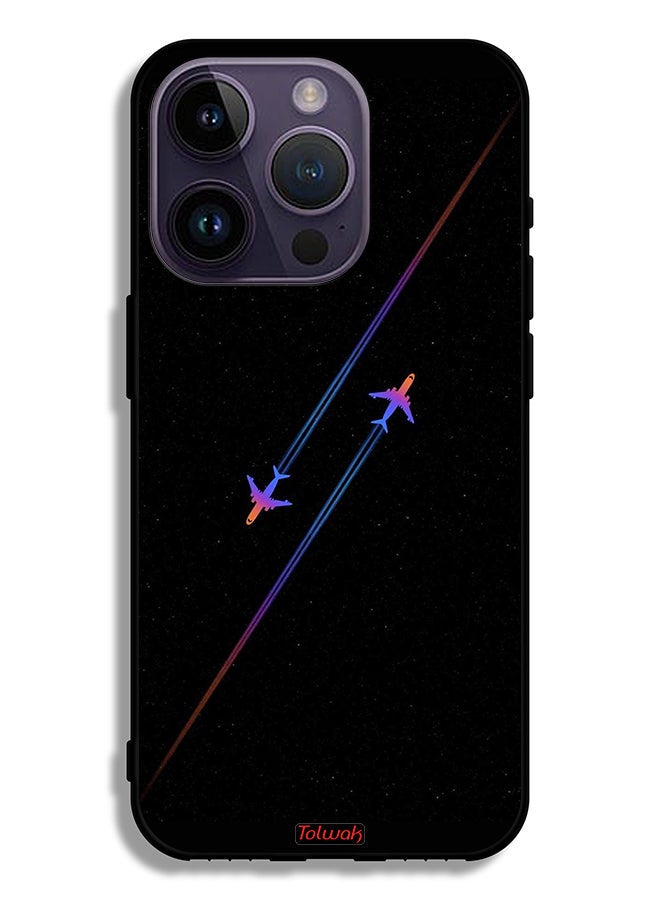 Tolwak Apple iPhone 14 Pro Protective Case Airplanes Art - Image 2