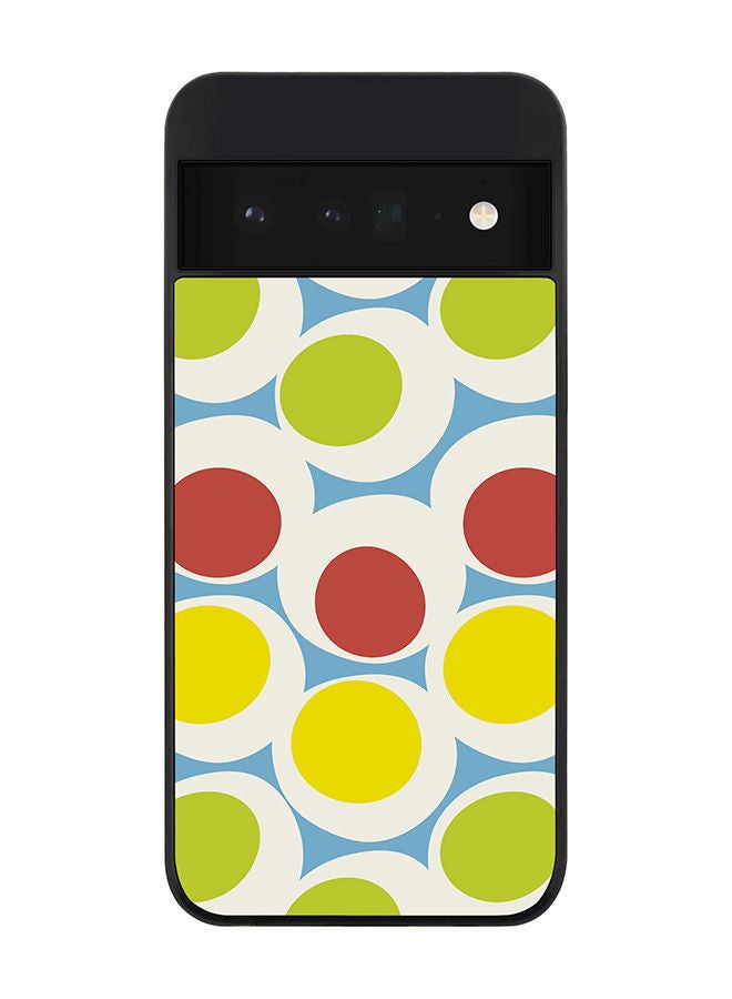 Stylizedd Rugged Black edge case for Google Pixel 6 Pro 5G Slim fit Soft Case Flexible Rubber Edges Anti Drop TPU Gel Thin Cover - 70's Bubbble - Image 1