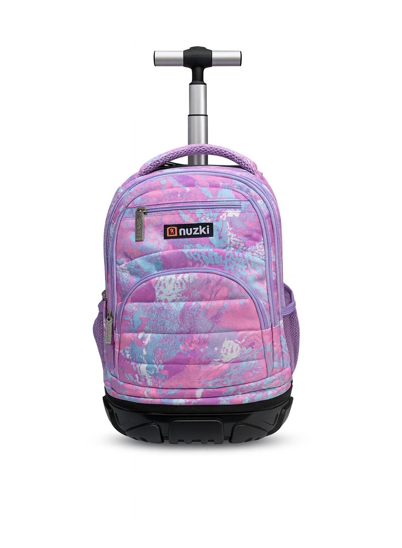 نوزكي حقيبة مدرسية ترولي نوزكي للطلاب - مقاس 16 بوصة - حقيبة متعددة الوظائف بعجلات - مناسبة للأولاد والبنات - Image 1