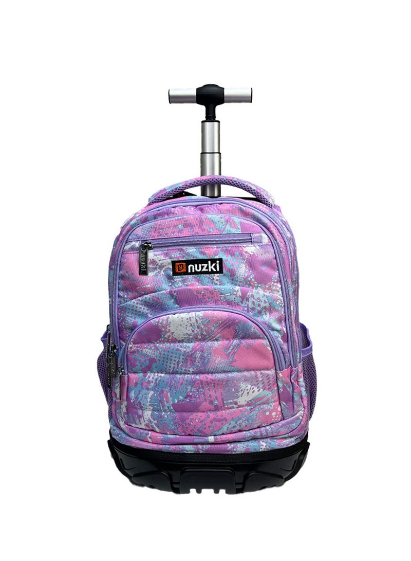 نوزكي حقيبة مدرسية ترولي نوزكي للطلاب - مقاس 16 بوصة - حقيبة متعددة الوظائف بعجلات - مناسبة للأولاد والبنات - Image 3
