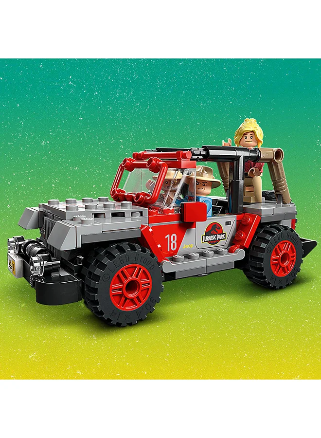ليغو Jurassic World Brachiosaurus Discovery 76960 Collectible Building Toy Set Featuring a Large, Posable Dinosaur Figure, Brick-Built Jeep® Wrangler and Tree; Fun Gift Idea for Kids Aged 9 and up (512 Pieces) LEGO