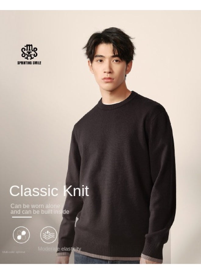 HLA Base Layer Shirt】hot New Street Style Cashmere-like Comfortable Skin-friendly Men's Long Sleeve Knitwear - Image 1