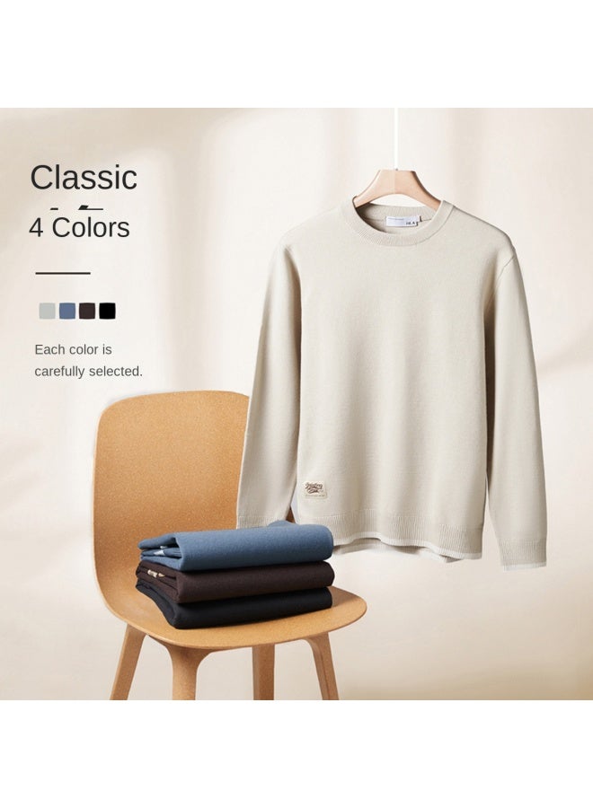 HLA Base Layer Shirt】hot New Street Style Cashmere-like Comfortable Skin-friendly Men's Long Sleeve Knitwear - Image 3