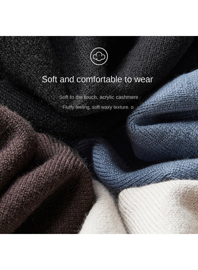 HLA Base Layer Shirt】hot New Street Style Cashmere-like Comfortable Skin-friendly Men's Long Sleeve Knitwear - Image 4