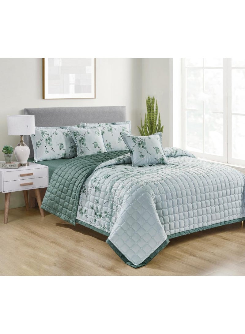 مفرش نفرين صيفي طقم مكون من 6 قطع مقاس  220×240سم