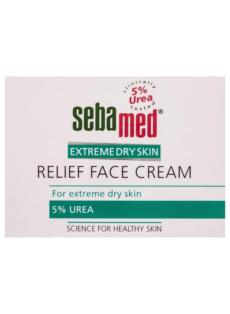 Sebamed EXTREME DRY SKIN RELIEF FACE CREAM For extreme dry skin 5% UREA 50 ml - Image 1