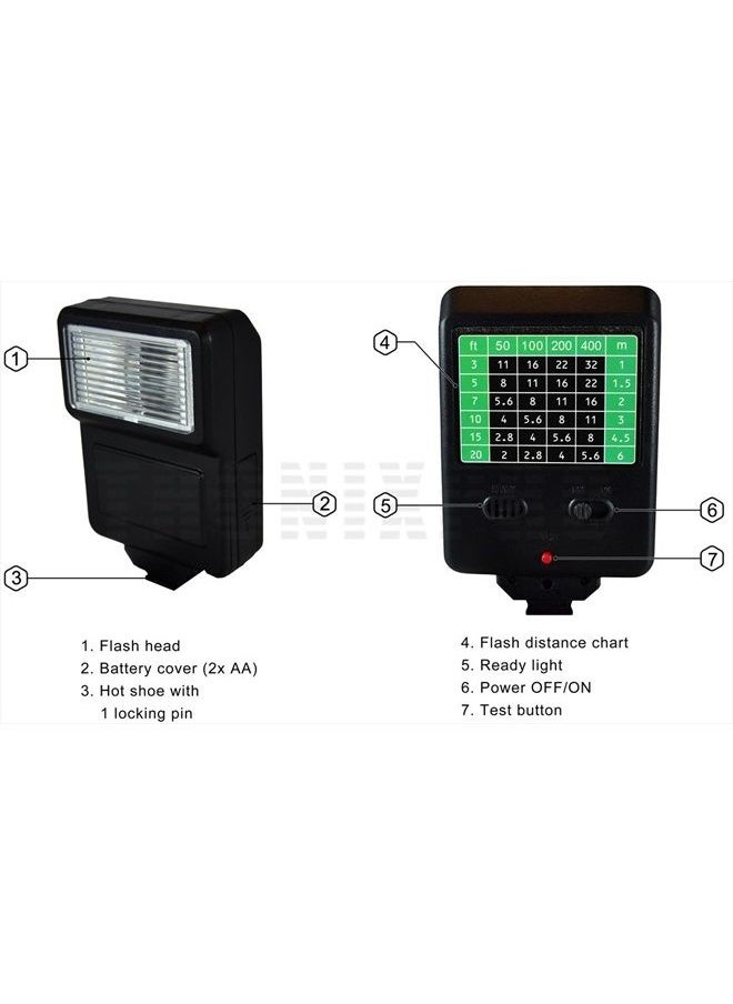 Tronixpro Digital Camera Flash with Shoe Bracket for Sony, Nikon, Canon, Pentax, Olympus & More Cameras & Camcorders  - Image 2