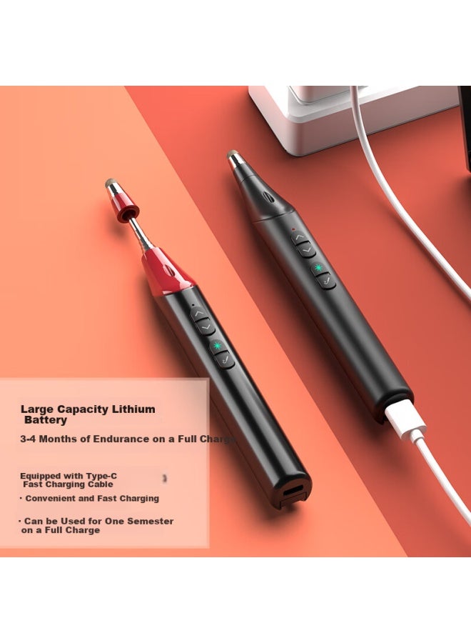 Whist F3 Black And Red, Ultra-long Extendable Teaching Pointer, Ppt Page-turning Pen, Multifunctional Red Laser Pointer, Teacher's Remote Control Pen, Suitable For Seewo Whiteboard Touch Pen, Conference Presentation Pointer - Image 2