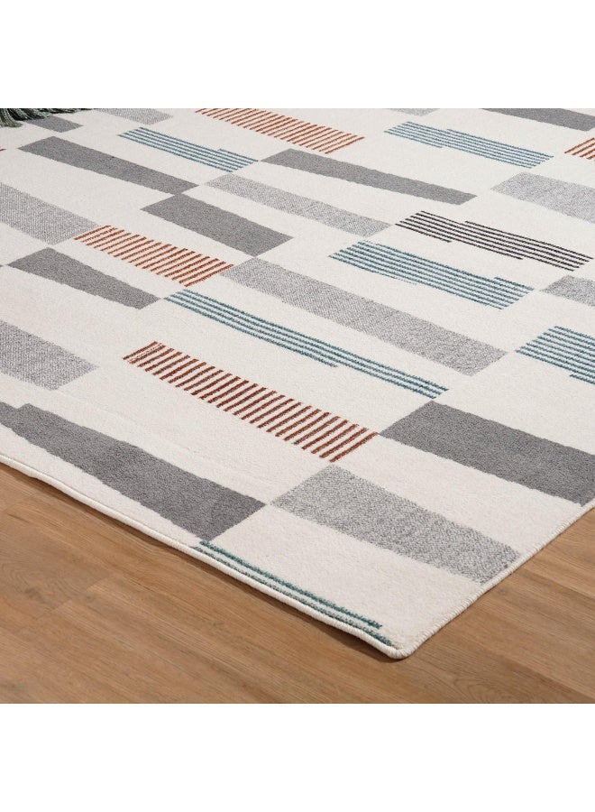 Pan Home Lamace Textured Rug 160x230cm - Beige - Image 2