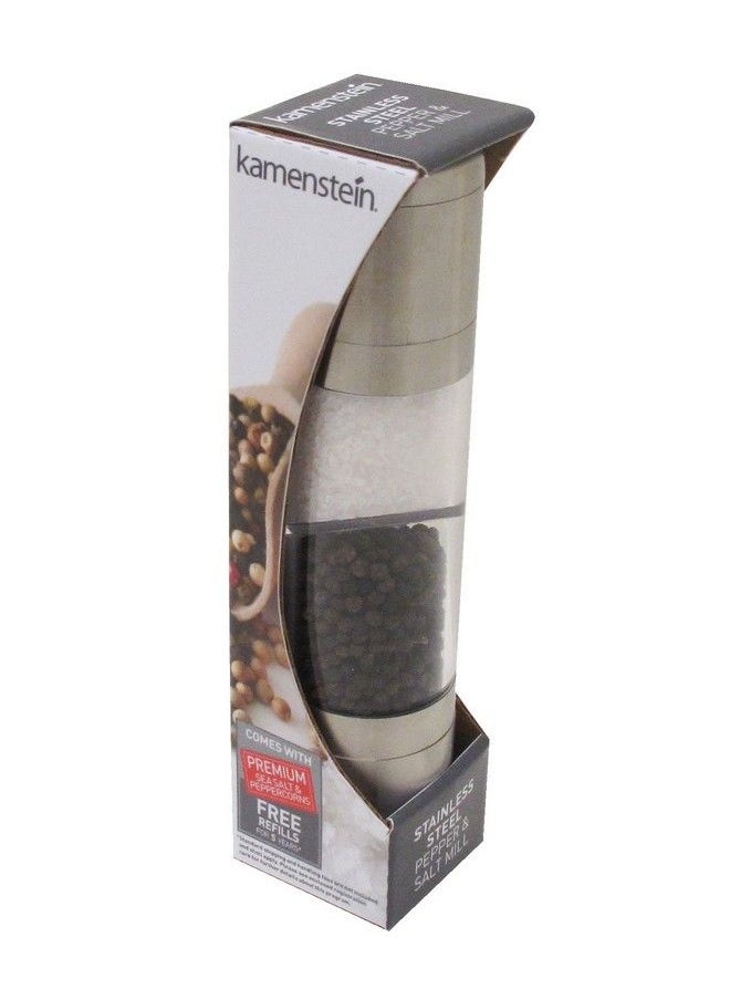 Dualaction Salt And Pepper Grinder With Free Spice Refills For 5 Years