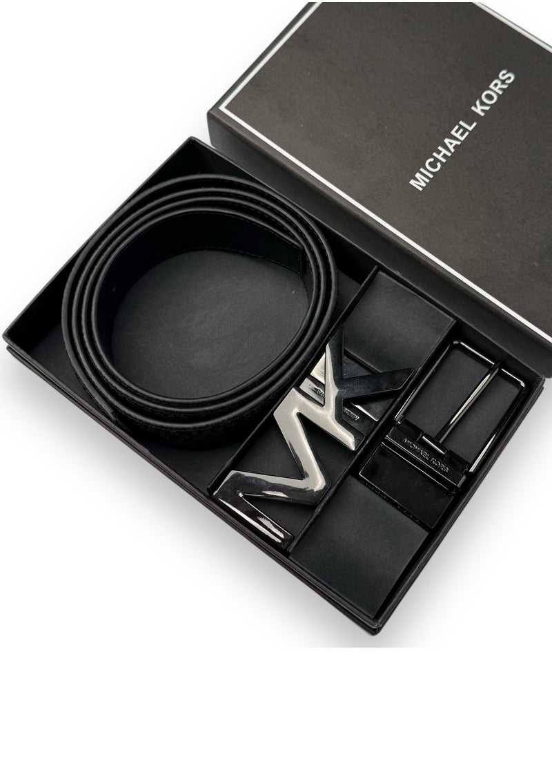 Michael Kors - Michael Kors Leather Belt Set For Men - Image 1