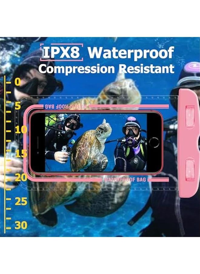 Generic 4 Pack Underwater Waterproof Phone Pouch, IPX8 Waterproof Phone Case with Lanyard, Multicolor Waterproof Case for iPhone 15 14 13 Pro Max Waterproof Phone Bag Must Haves for Hawaii Rowing Boat  - Image 3